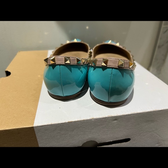 Valentino rockstud flat Baby Blue - Picture 4 of 6